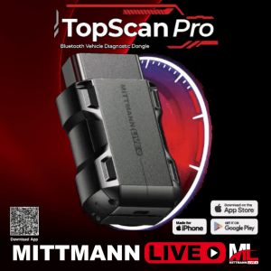 MittmannLive TopScan PRO Bluetooth OBD2 Diagnosegerät mit 30 Sonderfunktionen